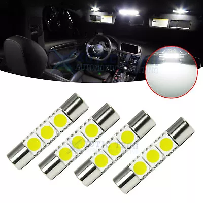 4x White LED Interior Sun Visor Vanity Mirror Light Bulbs Lamps 6612F 6614F 6641 • $9.44