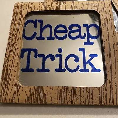 Cheap Trick Carnival Glass Mirror 6  X 6  Vintage 1980s? • $39.99