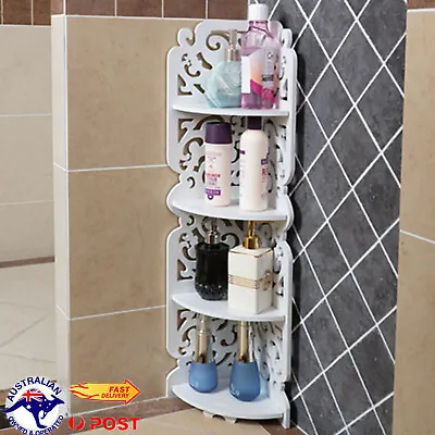 4-Tier Corner Shelf Shower Shelves Storage Rack-Space Saving Bathroom Waterproof • $37
