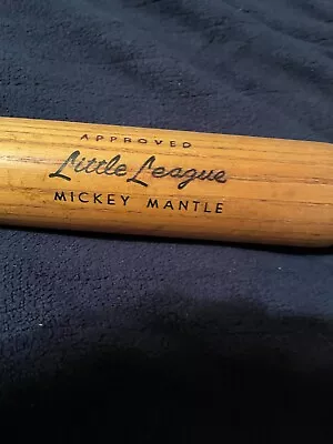 NY YANKEES  MICKEY MANTLE Little League Bat Hillerich And Bradley 28 Inches HOF • $65