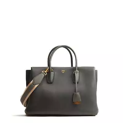 MCM Large Milla Tote - Gray • $545