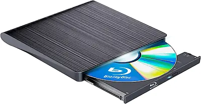 Portable USB External Blu-ray Writer CD DVD Drive 3D Burner For Windows Drive • £75.95
