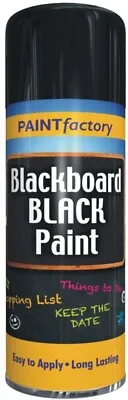 250ml Blackboard Spray Paint Chalk Black Board Childs Bedroom School Room • £5.49