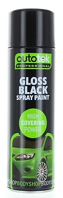 £16.95 • Buy Autotek 500ml Black Gloss Aerosol Spray Paint 3 Different Pack Sizes