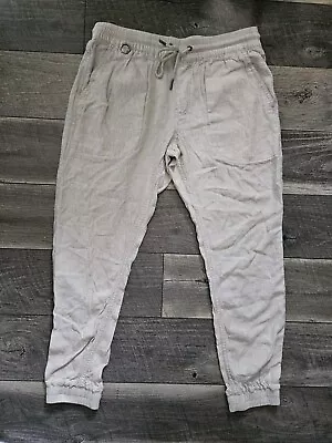 Men’s Sprinter Jogger Pants Publish Size 34 Off-White/Beige RN 133907 - EX • $18