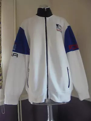 Mens Polo Ralph Lauren Usa Sailing Teamp 15-usa  Full Zip White Size 2xl • £14.99