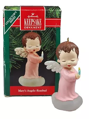 Hallmark Ornament  Mary's Angels #3 Rosebud 1990 • $15