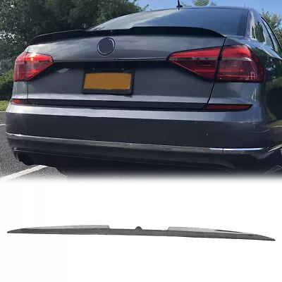 Carbon Rear Trunk Roof Spoiler Wing Tail Lip For Volkswagen Passat TSI Jetta MK7 • $65.25