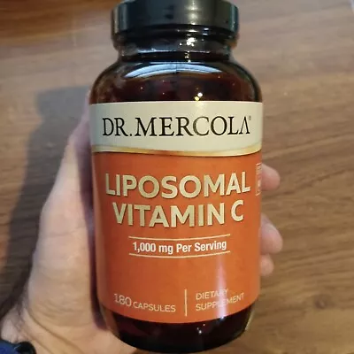 Dr. Mercola Liposomal Vitamin C 1000mg 180 Count Exp 05/24 • $17