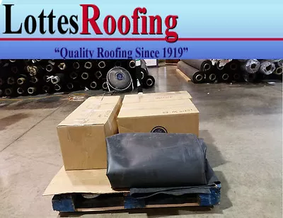 10' X 12' BLACK 45 MIL EPDM RUBBER  ROOF ROOFING BY LOTTES COMPANIES • $189.10