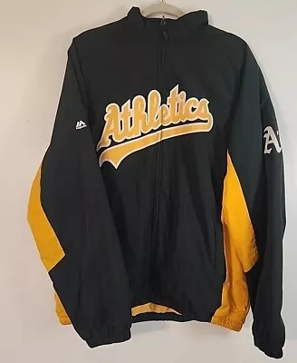 Oakland Athletics A’s Dugout Jacket Full-Zip Men’s Size: XL Majestic • $65