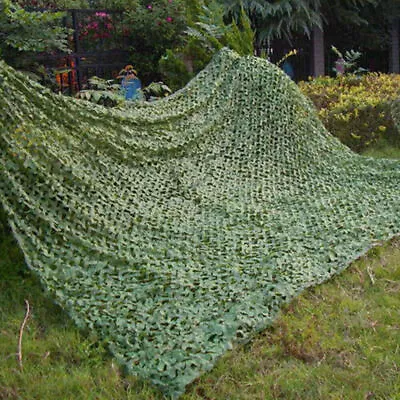 10M Large Camouflage Net Camo Netting Camping Shooting Hunting Army Hide Cover • £17.81