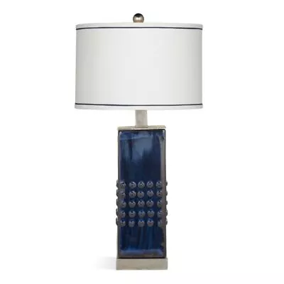 Bassett Mirror Andrews Ceramic Table Lamp In Blue • $170.97