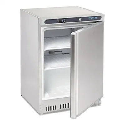 £721.50 • Buy Polar Undercounter Freezer Stainless Steel 140 Ltr - CD081 Commercial Hinged 