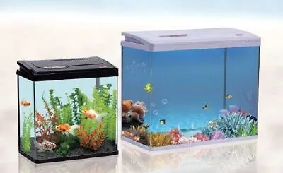 24L/40L/61L/123L Nano Aquarium Fish Tank For Tropical/Coldwater LED Light - UK • £56.99