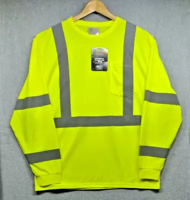 Key Safety Shirt Mens XXL ANSI Ll Class 3 Reflective Breathable Lightweight • $11.98