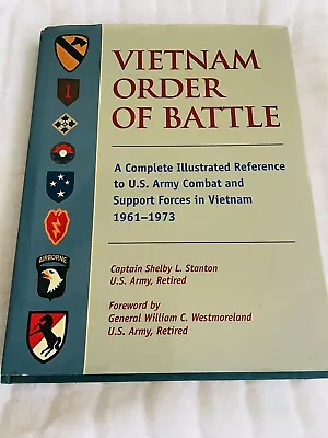 Vietnam Order Of Battle: A Complete Illustrated Reference To U.S.Army Combat-XYZ • $59.95