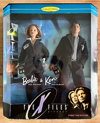 1998 Mattel - Barbie & Ken - The X-Files Collectors Set - Scully & Mulder • $25.99