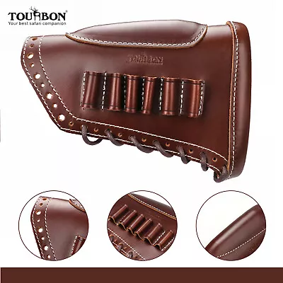 TOURBON 308WIN Rifle Ammo Holster Buttstock Sleeve Cheek Riser Rest-Left Shooter • $59.39