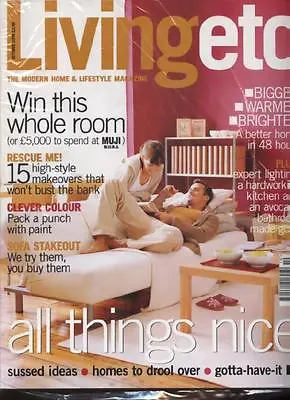 £4.95 • Buy LIVING ETC MAGAZINE - October 2000
