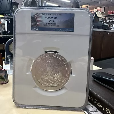 2012-P 5oz SILVER VOLCANOES  NGC SP 70 • $695