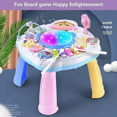 Baby Play Learn Activity Table Toddler Musical Toys For 1 2 3 Years Boys Girls • £17.90