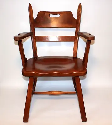 Stunning CUSHMAN Vintage Armchair By HERMAN DE VRIES Solid Maple Arts & Crafts • $375