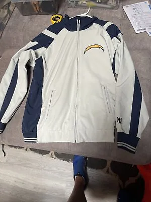 L LA Chargers  G111 Apparel Size NFL Warm Polyester Shell + Interior Zip Jacket • $40