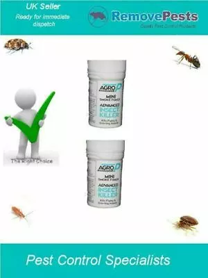 2 X Bug Killer Bomb Poison Treatment Bedbugs Moth Spiders Insect Bomb AP • £7.60