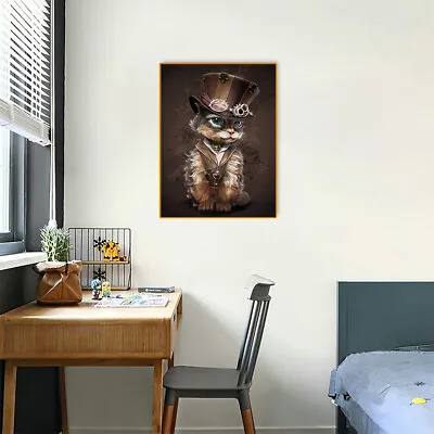 $13.41 • Buy 5D Diamond Painting Kit DIY Cat Animal Full Round Diamond Mosaic