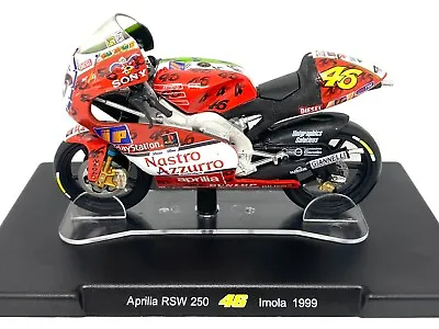 1:18 Scale Valentino Rossi Model Aprilia RSW 250 GP Bike Imola 1999 VR46 Model • £14.99