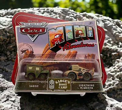 Disney Pixar Cars Mini Adventures SARGE'S Boot Camp Sarge And Lightning.  NEW  • $14.99