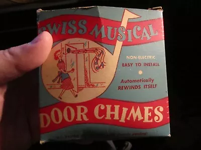 Vintage Swiss Musical Door Chimes In The Original Box - Working - Bba-31 • $54.60
