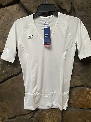 Mizuno Performance S/S Volleyball Jersey White Top Size XSSXL NWT 440318 • $9.99