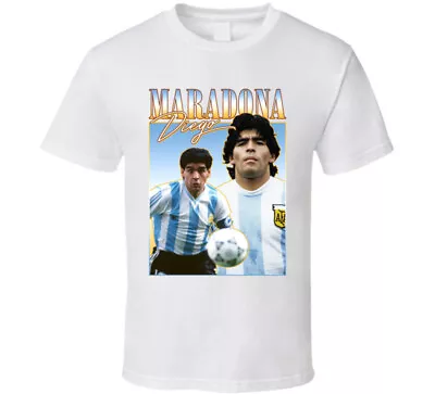 Diego Maradona 90s Style T Shirt • $14.99
