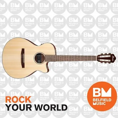 Ibanez AEG50N Classical Guitar Gloss Natural W/ Pickup & Cutaway - AEG50NNT • $559