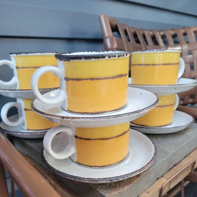 £96.37 • Buy 8 Midwinter Sun Stonehenge  Cup & Saucers 