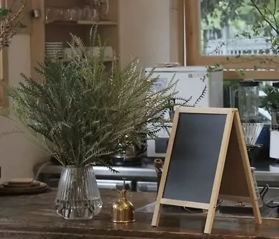 Double Sided Blackboard - Foldable - Erasable - Solid Wood - Easel Style • $11.99