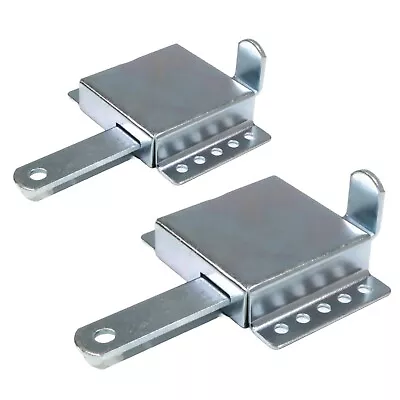 (2-Pack) Zinc Plated Security Bar Garage Door Slide Lock For Prime-Line GD52118 • £21.22