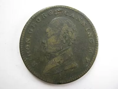 £15 • Buy 1827 Death Of George Canning Medal In Brass 24mm GF BHM 1307