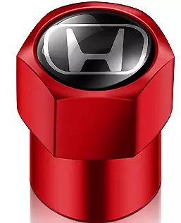 H Hex Red Tyre Valve Caps - Fits Honda • $7.94