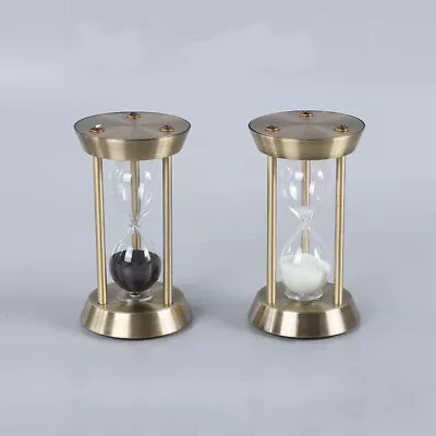 5/10/15 Minutes Hourglass Timer Retro Bronze Vintage Timing Sandglass Decor Gift • $16.99