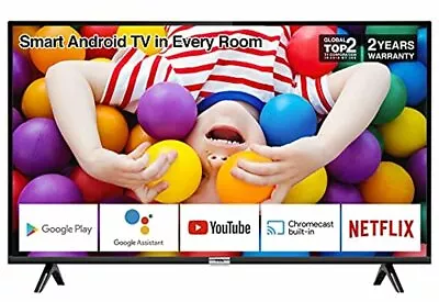 TCL 32P500K 32-Inch LED Smart Android TV HD HDR Micro Dimming Netflix YouTub • £267.65