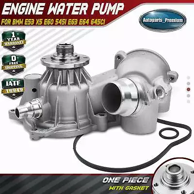 Engine Water Pump For BMW E53 X5 2004-2006 E60 545i E63 E64 645Ci V8 4.4L 4.8L • $44.99