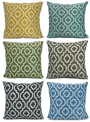 £7.19 • Buy Large Chenille Moroccan Diagona Scatter Cushions Or Covers 17 X17 , 21 X21 