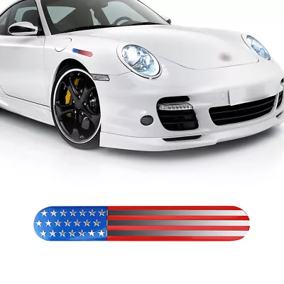 6  X 1  Waterproof 3D American Flag Emblem Metal Sticker Badge Decal Car Decor • $3.12