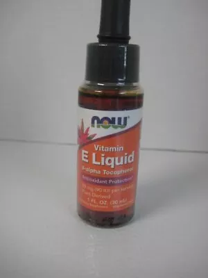 NOW Vitamin-E Liquid 1 Oz. 30 Ml Exp. 8/26 • $12