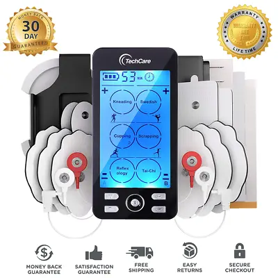 Tens Unit Muscle Stimulator Rechargeable Pulse Massager Device 24 Massage Modes • $37.99