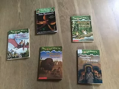 Magic Tree House Book Lot Of 5: #13618 And Sea Monsters • $8.50