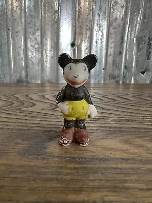 Vintage 1930'S MICKEY MOUSE JAPAN 1.75  BISQUE FIGURINE Porcelain • $45